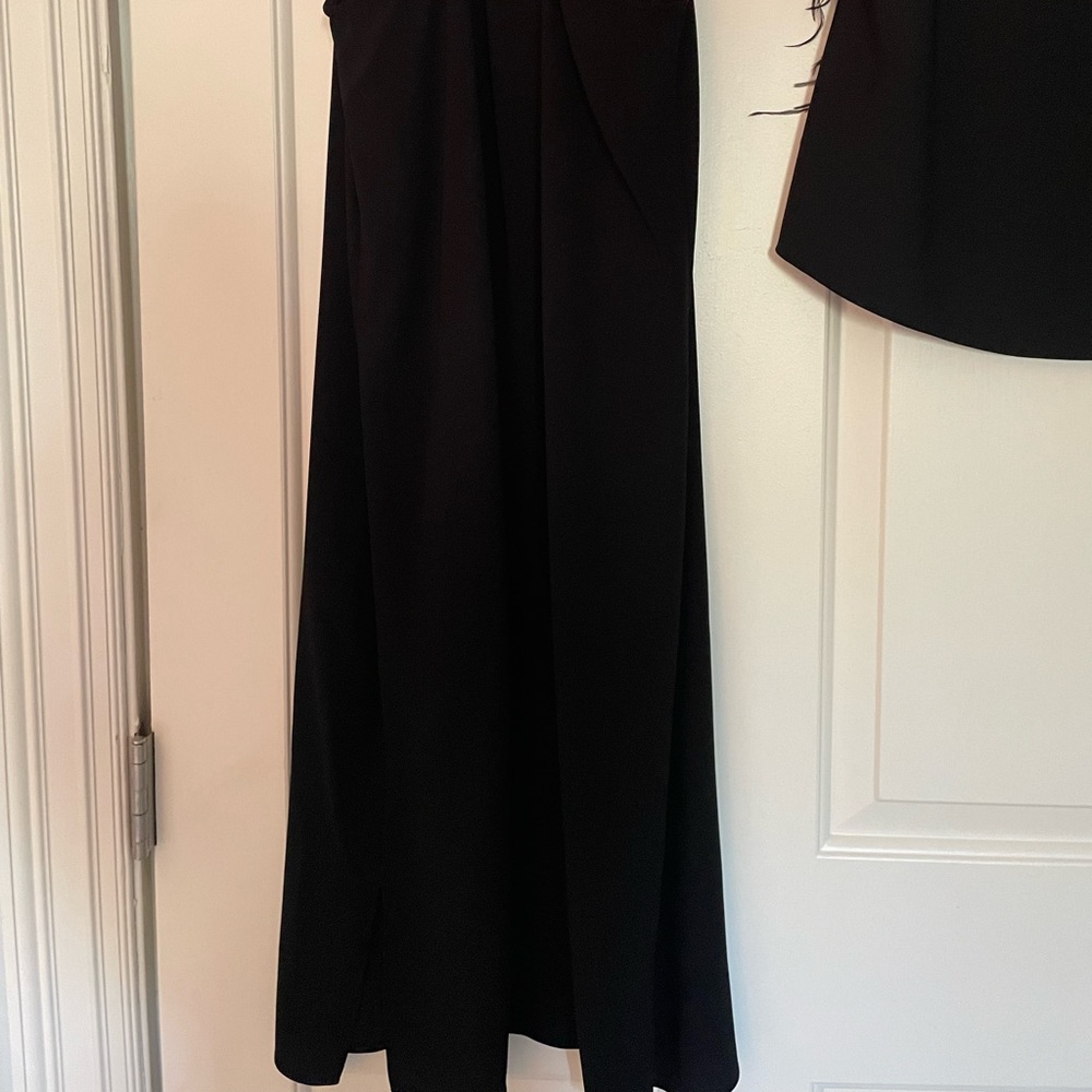 tibi 2 piece black dress